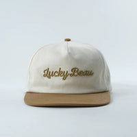 Lucky Beau 5-Panel Cap back, adjustable snapback closure